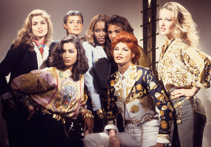 Супермодели 1990-х в одежде Versace